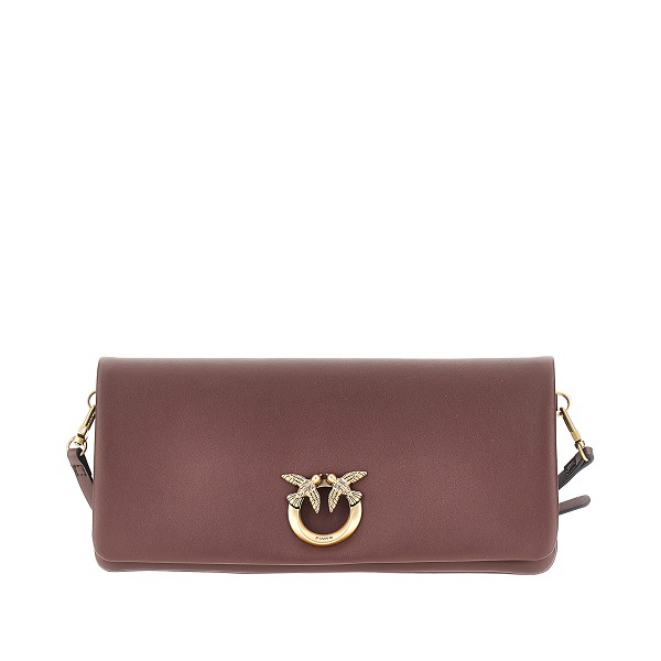 Pocchette in pelle con tracolla 106022A0QO L88Q PINKO Castano intenso-antique gold 