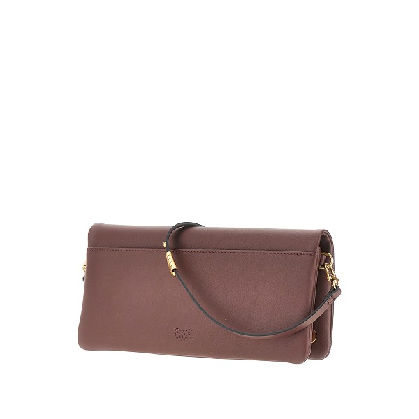 Pocchette in pelle con tracolla 106022A0QO L88Q PINKO Castano intenso-antique gold 