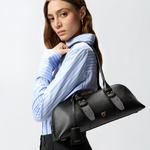 Borsa grande a spallal in pelle 106169A0QO Z99Q PINKO Nero-antique gold 