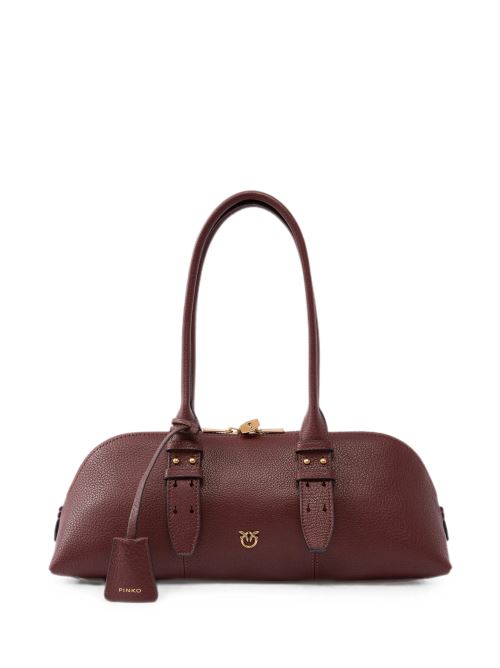 Borsa grande a spalla in pelle 106169A3CX L88Q PINKO Castano intenso-antique gold 