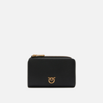Portafoglio mini in pelle 106206A0F1 Z99Q PINKO Nero-antique gold 