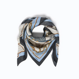 Foulard con stampa borse 106656A39L ZEA PINKO Mult.nero/azzurro 
