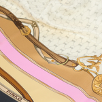 Foulard con stampa multicolor 106656A39N ZC8 PINKO Mult. nero/beige 