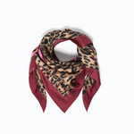 Foulard con stampa maculata 106656A3IN RN4 PINKO Rosso/rosa 