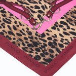 Foulard con stampa maculata 106656A3IN RN4 PINKO Rosso/rosa 