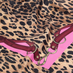 Foulard con stampa maculata 106656A3IN RN4 PINKO Rosso/rosa 