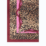Foulard con stampa maculata 106656A3IN RN4 PINKO Rosso/rosa 