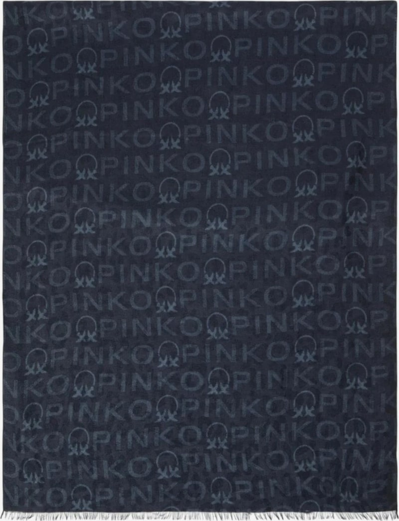 Stola logata 106658A3KH G03 PINKO Blu marino cupo 