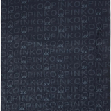 Stola logata 106658A3KH G03 PINKO Blu marino cupo 