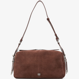 Borsa in suede con tracolla 106676A0F6 L88O PINKO Castano intenso-old silver 