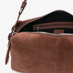 Borsa in suede con tracolla 106676A0F6 L88O PINKO Castano intenso-old silver 