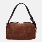 Borsa in suede con tracolla 106761A3DB L88J PINKO Castano intenso-matt gold 