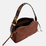 Borsa in suede con tracolla 106761A3DB L88J PINKO Castano intenso-matt gold 