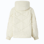 Giacca blouson oversize con cappuccio 107052A3EA C10 PINKO Panna 