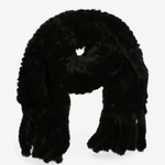 Maxi sciarpa effetto pelliccia 107079A3EH Z99 PINKO Nero limousine 