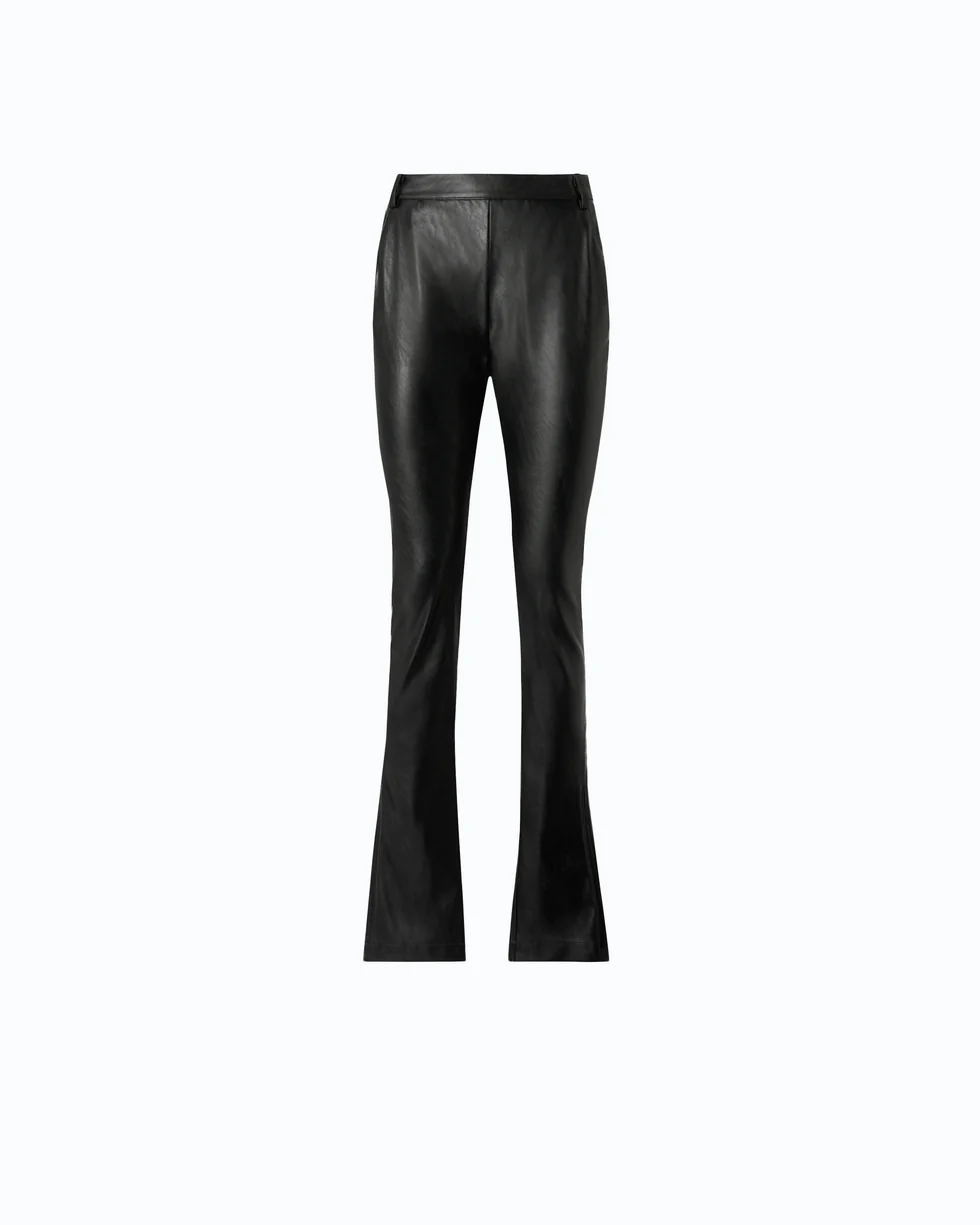 Pantaloni slim fit svasati effetto nappa 107127A3EQ Z99 PINKO Nero limousine 