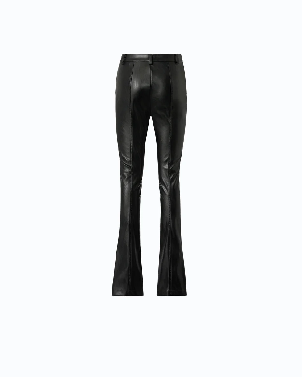 Pantaloni slim fit svasati effetto nappa 107127A3EQ Z99 PINKO Nero limousine 