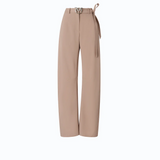 Pantaloni con cintura 107201A18E L13 PINKO Beige-oliva lucido 