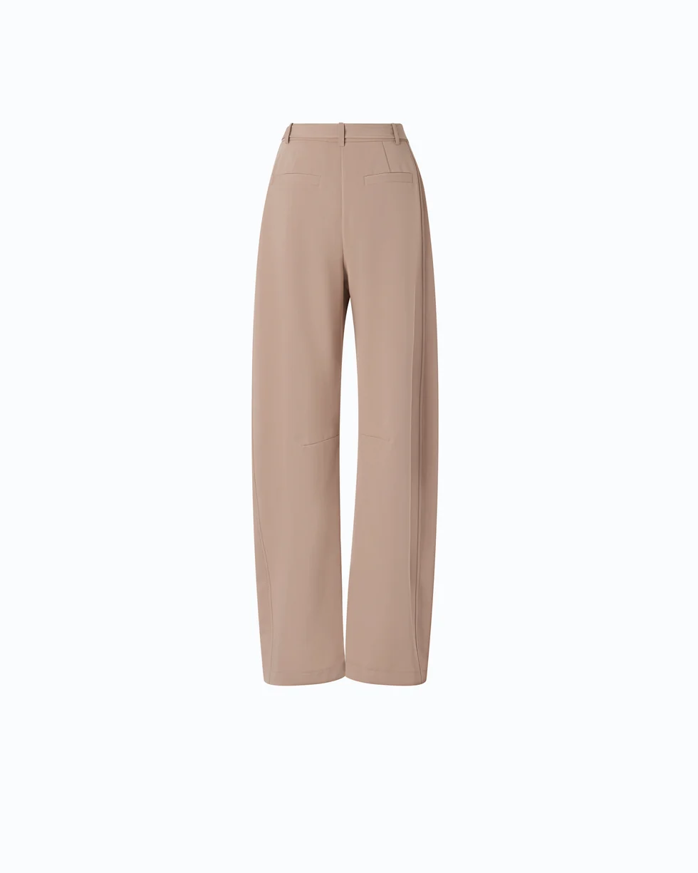 Pantaloni con cintura 107201A18E L13 PINKO Beige-oliva lucido 