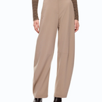 Pantaloni con cintura 107201A18E L13 PINKO Beige-oliva lucido 