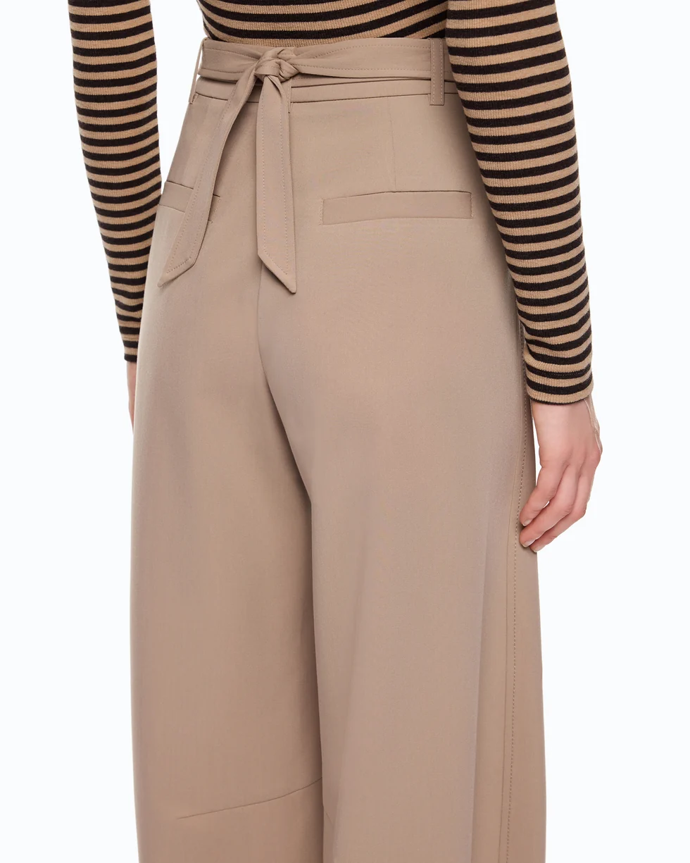 Pantaloni con cintura 107201A18E L13 PINKO Beige-oliva lucido 