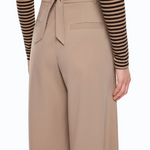 Pantaloni con cintura 107201A18E L13 PINKO Beige-oliva lucido 