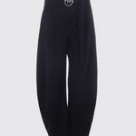 Pantaloni con cintura 107201A18E Z99 PINKO Nero limousine 