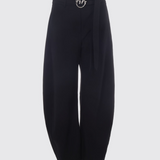 Pantaloni con cintura 107201A18E Z99 PINKO Nero limousine 