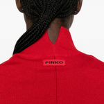 Maglia collo alto in lana e cachemire 107204A3G1 R66 PINKO Rosso-intenso 