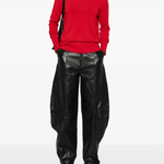 Maglia collo alto in lana e cachemire 107204A3G1 R66 PINKO Rosso-intenso 