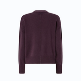 Cardigan in lana e cashmere 107212A3G1 W63 PINKO Viola prugna perfetto 