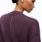 Cardigan in lana e cashmere 107212A3G1 W63 PINKO Viola prugna perfetto 