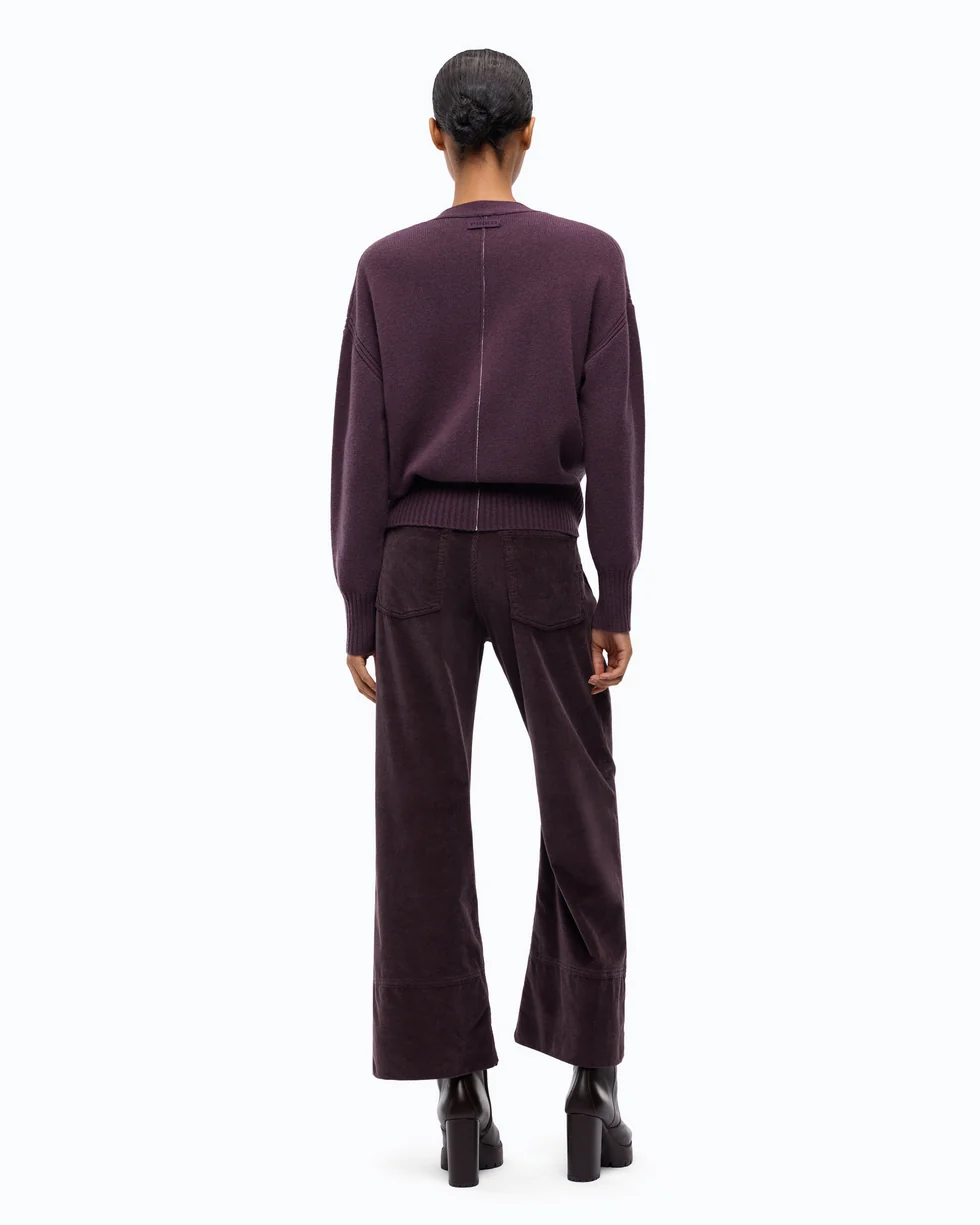Cardigan in lana e cashmere 107212A3G1 W63 PINKO Viola prugna perfetto 