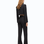 Pantalone sartoriale in fresco di lana 107214A3G3 Z99 PINKO Nero limousine 