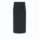 Gonna pencil in punto stoffa 107229A3AH I76 PINKO Grigio corvo 