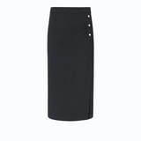 Gonna pencil in punto stoffa 107229A3AH I76 PINKO Grigio corvo 