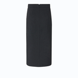 Gonna pencil in punto stoffa 107229A3AH I76 PINKO Grigio corvo 
