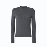 Maglia in lana merino con spalline rimovibili 107246A3FY I76 PINKO Grigio corvo 