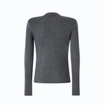 Maglia in lana merino con spalline rimovibili 107246A3FY I76 PINKO Grigio corvo 