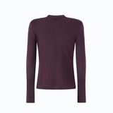 Maglia in lana merino con spalline rimovibili 107246A3FY W63 PINKO Viola prugna perfetto 