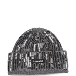 Cappello in lana con paillettes 107256A3EJ I42 PINKO Grigio pioggerella 