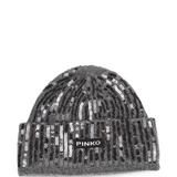 Cappello in lana con paillettes 107256A3EJ I42 PINKO Grigio pioggerella 
