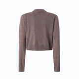 Maglia senza maniche con cardigan integrato 107259A3FY I66 PINKO Beige corda bungee 