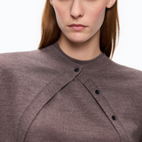Maglia senza maniche con cardigan integrato 107259A3FY I66 PINKO Beige corda bungee 
