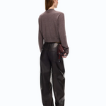 Maglia senza maniche con cardigan integrato 107259A3FY I66 PINKO Beige corda bungee 