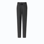 Pantaloni a sigaretta gessati in misto lana stretch 107264A3FF IN4 PINKO Mult. grigio/rosa 