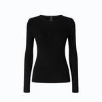 Maglia a costine con pizzo 107269A3I0 Z99 PINKO Nero limousine 