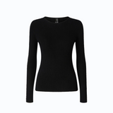 Maglia a costine con pizzo 107269A3I0 Z99 PINKO Nero limousine 