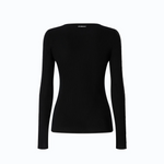 Maglia a costine con pizzo 107269A3I0 Z99 PINKO Nero limousine 