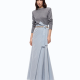 Maglia in misto lana con collo gioiello 107274A3GI II2 PINKO Grigio monumento 